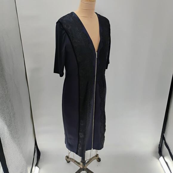 catherine Deane Blue Fitted MIDI Formal Dress size 12 - Picture 9 of 12
